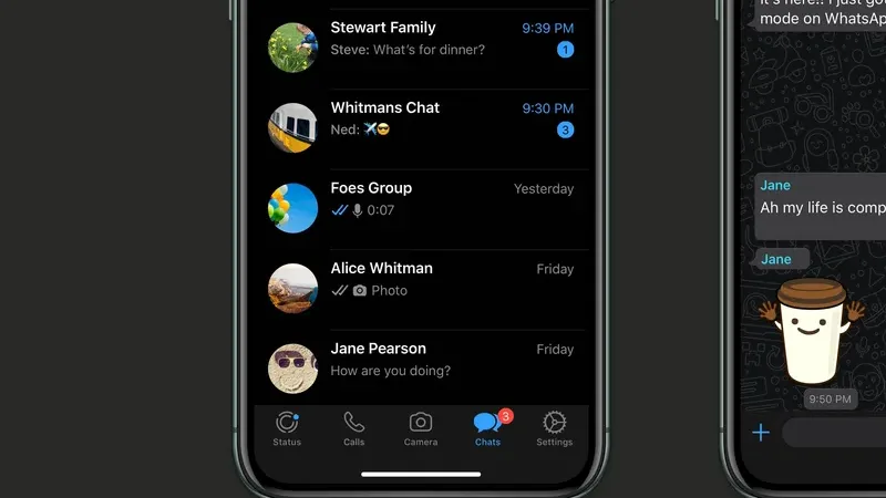 WhatsApp Status Bar Moved To Bottom on Android iPhone WhatsApp status bar at bottom