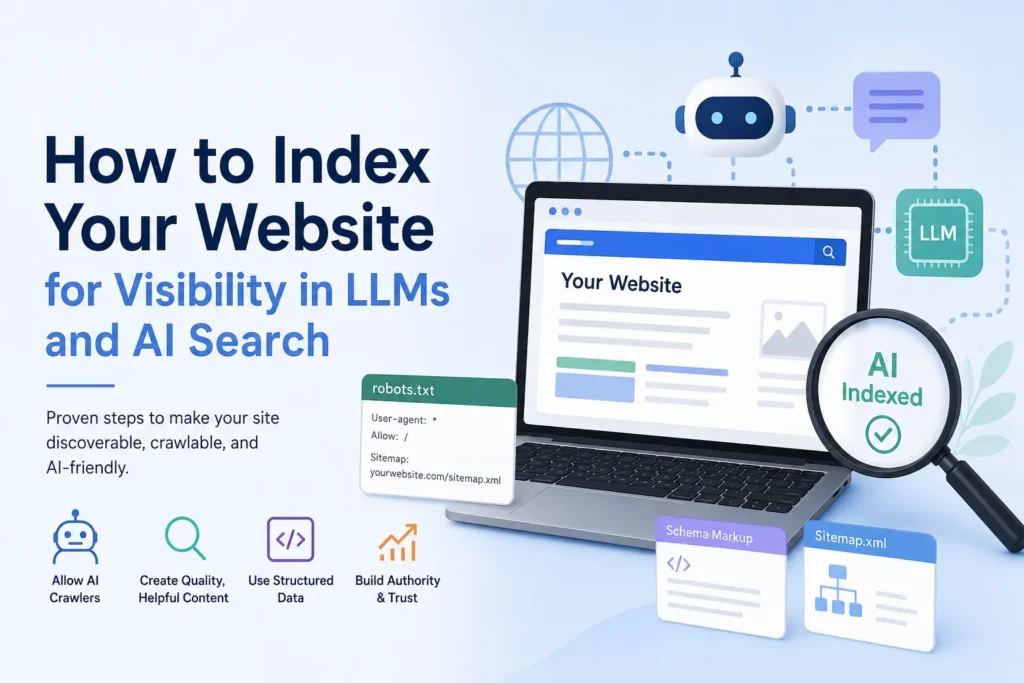 Home How to Index Your Website for Visibility in LLMs and AI Search Systems