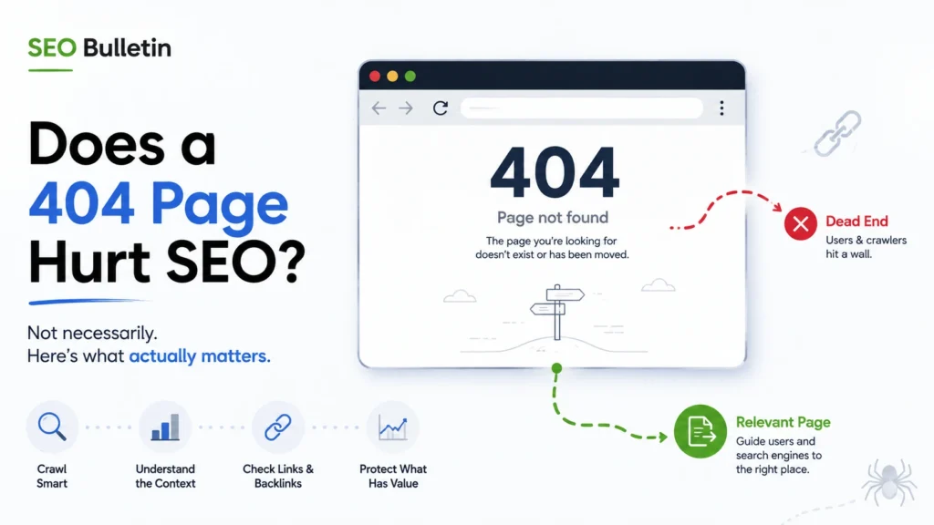 Home Does a 404 Page Hurt SEO - Blog Banner